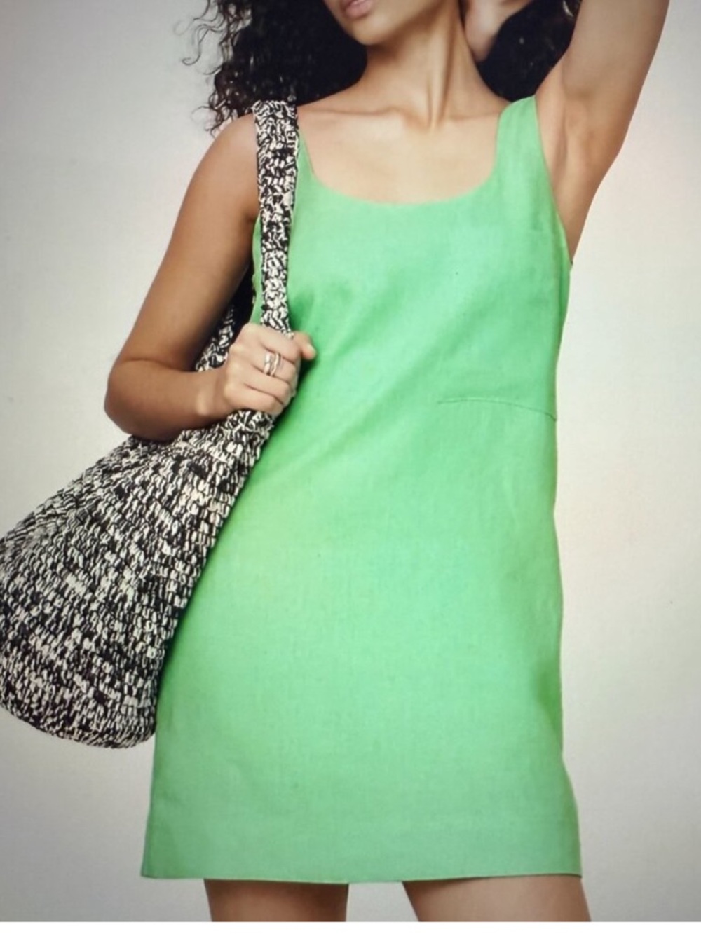 Banana Republic NWT, Linen Scoop Neck Shift Dress, Medium